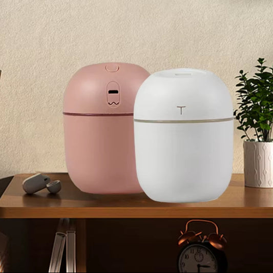 2Pcs Mini USB Aroma Diffuser 220Ml Ultrasonic Air Humidifiers Mute Car Diffuser Portable Essential Oil Diffuser with LED Lights